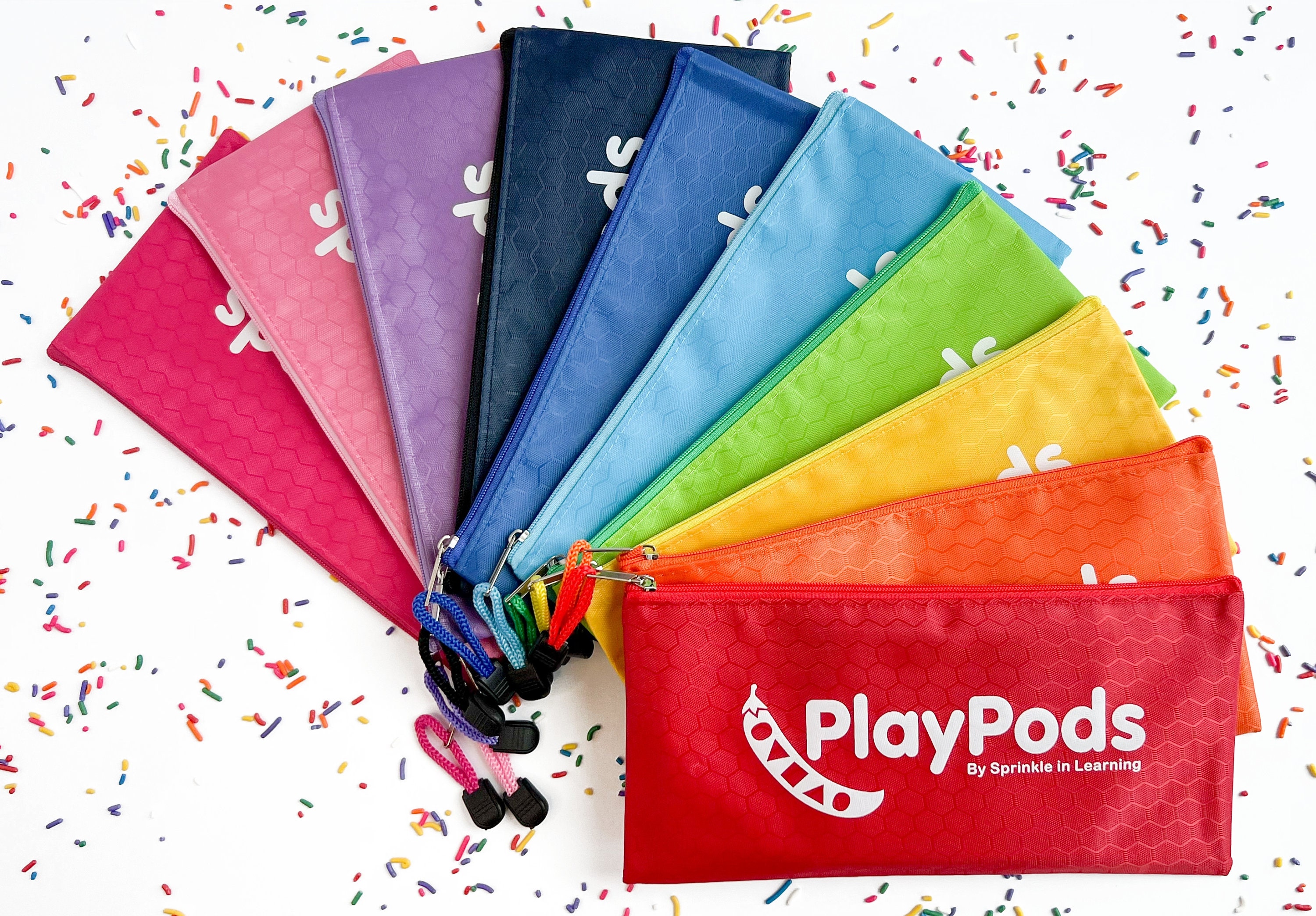 Rainbow PlayPods Bundle | Ages 3-10 | Busy Bags | Fine Motor Skills Toys | Travel Activities | Montessori | Educational Toy Set