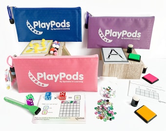 ABC's and 123's Bundle - Ages 3-10 - Busy Bags - Grab and Go Learning - Kids Activities - Letters - Numbers