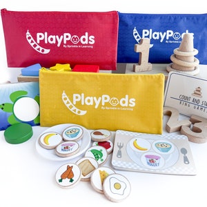 Tot PlayPod Bundle - Ages 0-5 - Busy Bags - Grab and Go Learning - Baby Activities