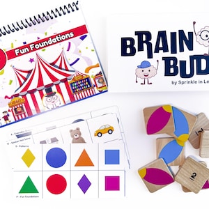 BrainBuds | Preschool | FREE CANVAS BAG | Fun Foundations | Educational Matching Game