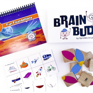 BrainBuds | Kindergarten | FREE CANVAS BAG | Fun Foundations | Educational Matching Game