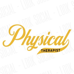 Physical Therapist JPG SVG PNG Vector Digital File Therapy Matching Team Inspirational pt New Job Grad pta Assistant Cute Thank you Gift