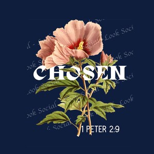 Chosen SVG PNG JPG 1 Peter 2:9 Christian shirt design digital file vector sublimation Easter svg Easter 2021 Religious Scripture svg Faith