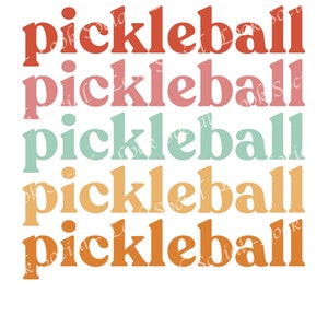 Pickleball SVG PNG JPG - Pickleball Rainbow graphic Pickleball vintage Pickleball Vector Pickleball womens craft cut image