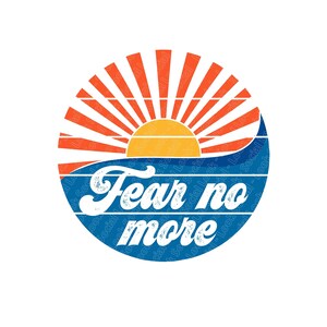 Paura Non più PNG SVG JPG File digitale File vettoriale Christian He is Risen Vintage Retro Pasqua Dio Gesù Cristo Bibbia Battesimo Fede Pastore