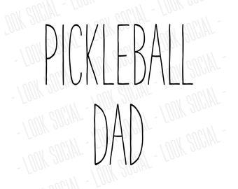 Pickleball Dad PNG SVG JPG Vektor Datei Digitale Datei Pickleball Spieler Vatertag Teamkollege Geschenk von Sohn Tochter Pickle Ball Dink Funny
