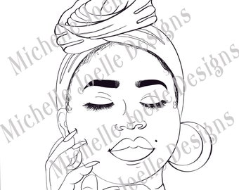 Printable Adult Coloring Pages, Beautiful in Every Size, Curvaceous Women Series, Page 5