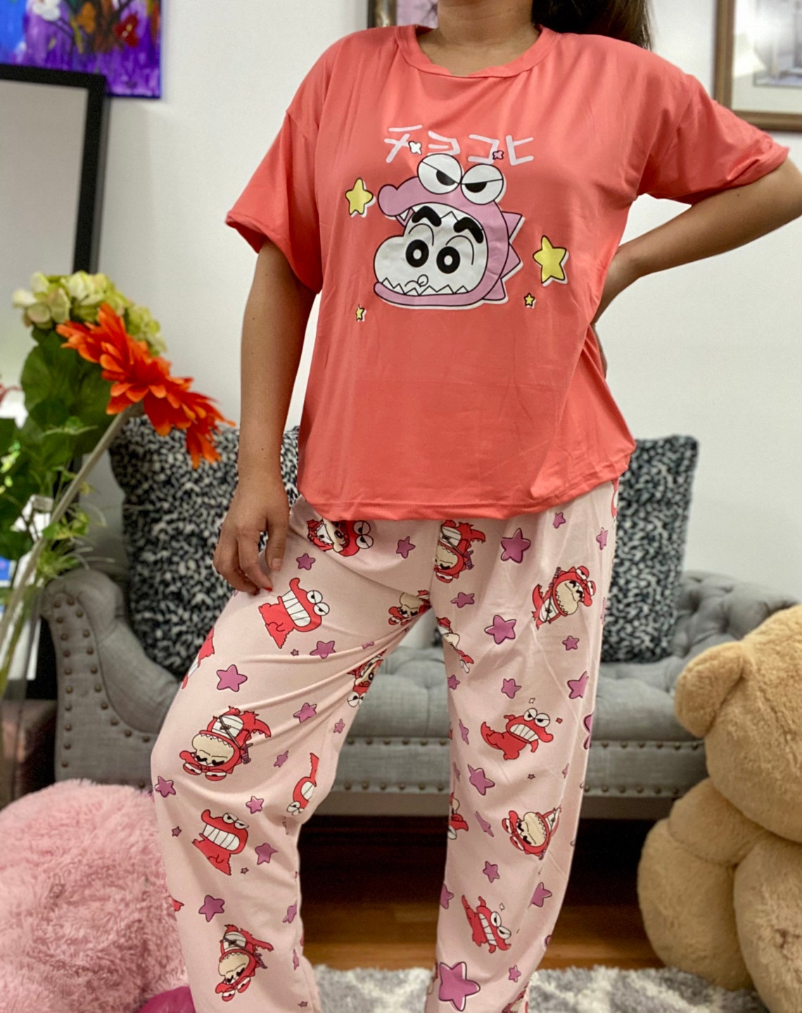 Kids/Adults Cartoons Sleepwear Set Etsy