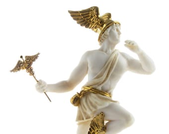 Hermes, Mercury, Greek God, Zeus Son, Roman Statue, Alabaster, Greek Mythology