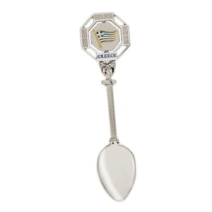 Spoon, Greek collectible spoon, Greek flag