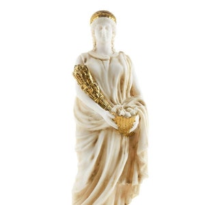 Demeter, Goddess of the harvest and agriculture, Alabaster, Greek Mythology