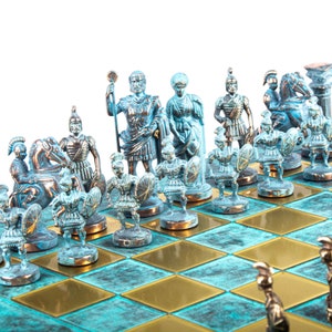 Chess, chess set, Greek Roman period, XL, Greek Mythology, 44cm x 44cm