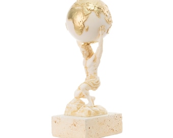 Atlas Statue, Titan, Greek Mythology, 20.5 cm - 8.07 inches height