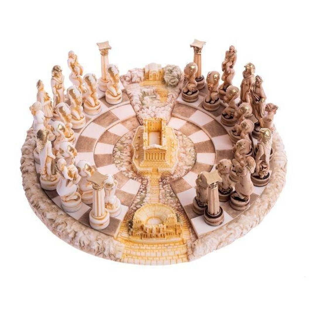 Myth and magic chess set handmade chess pieces with a Wiccan -  Portugal