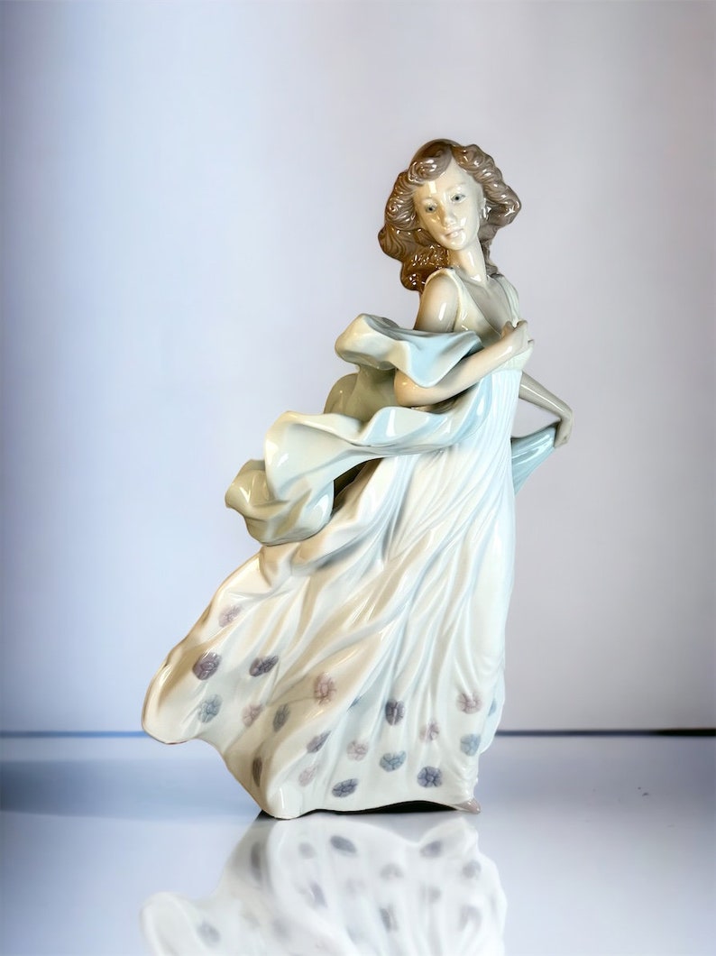 Lladro as Is Porcelain Summer Serenade Large Vintage Figurine Etsy