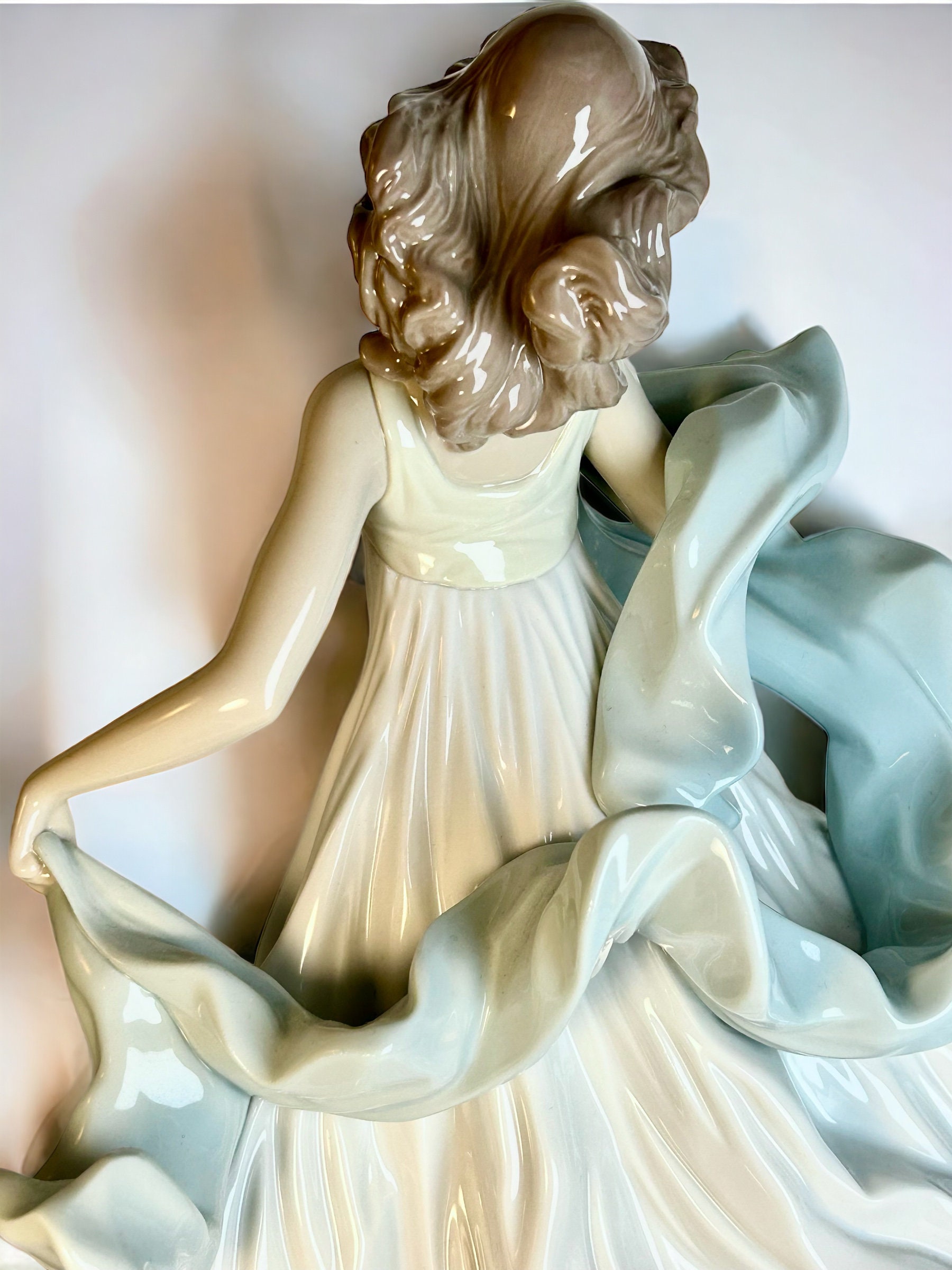 Lladro as Is Porcelain Summer Serenade Large Vintage Figurine Etsy