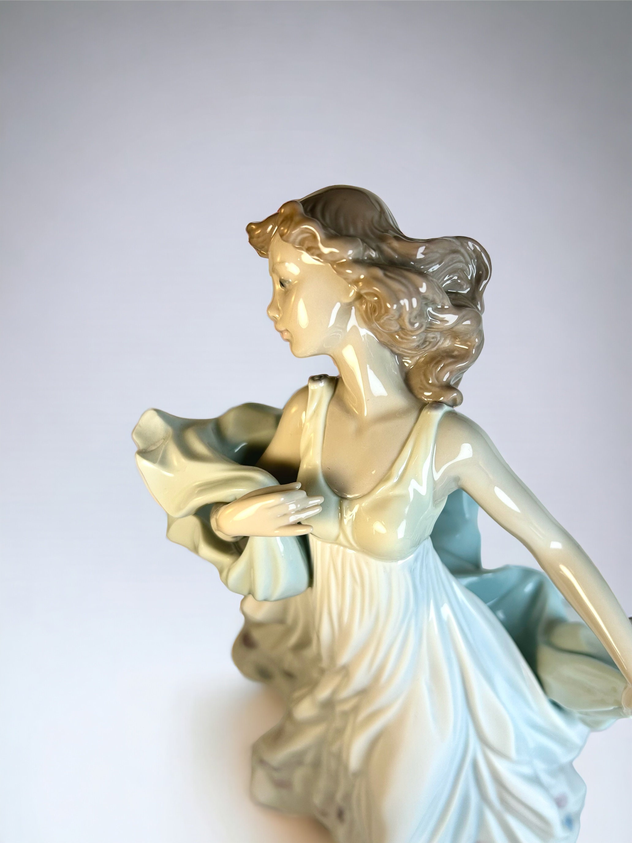 Lladro as Is Porcelain Summer Serenade Large Vintage Figurine Etsy