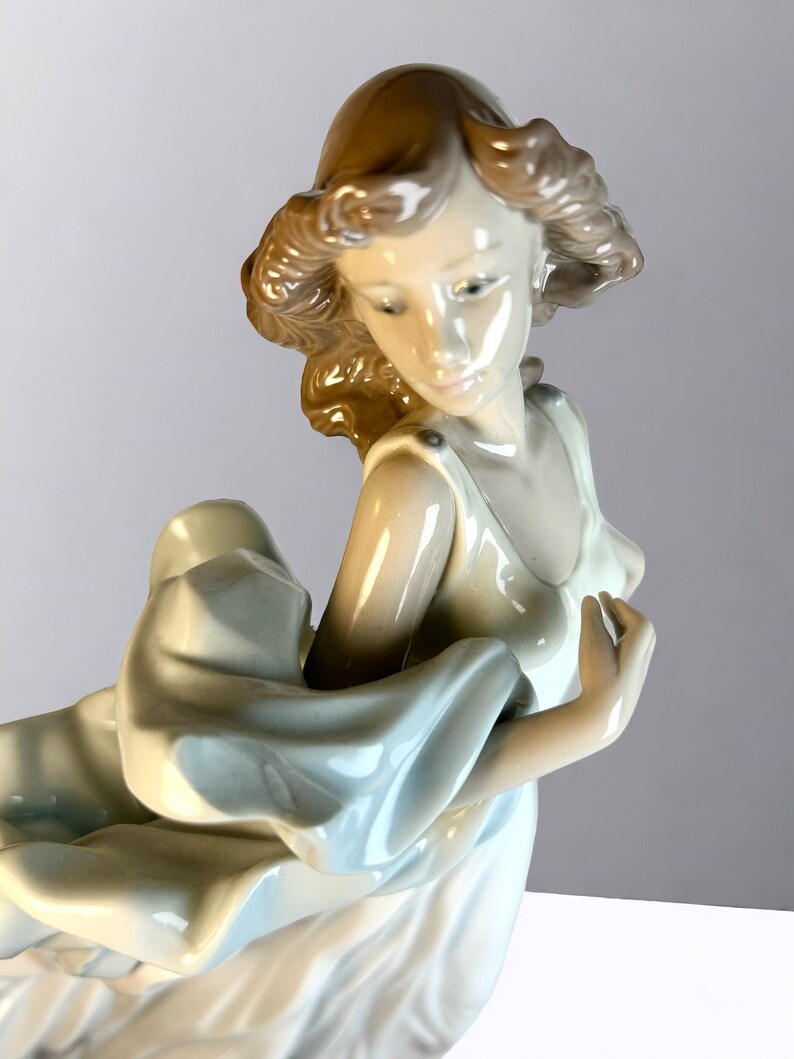 Lladro as Is Porcelain Summer Serenade Large Vintage Figurine Etsy