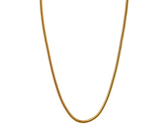 Snake Chain Necklace, 18k Gold Filled Choker Chain, Snake Necklace Choker, Gold Snake Necklace, Layering Choker Necklace, Dainty Necklace