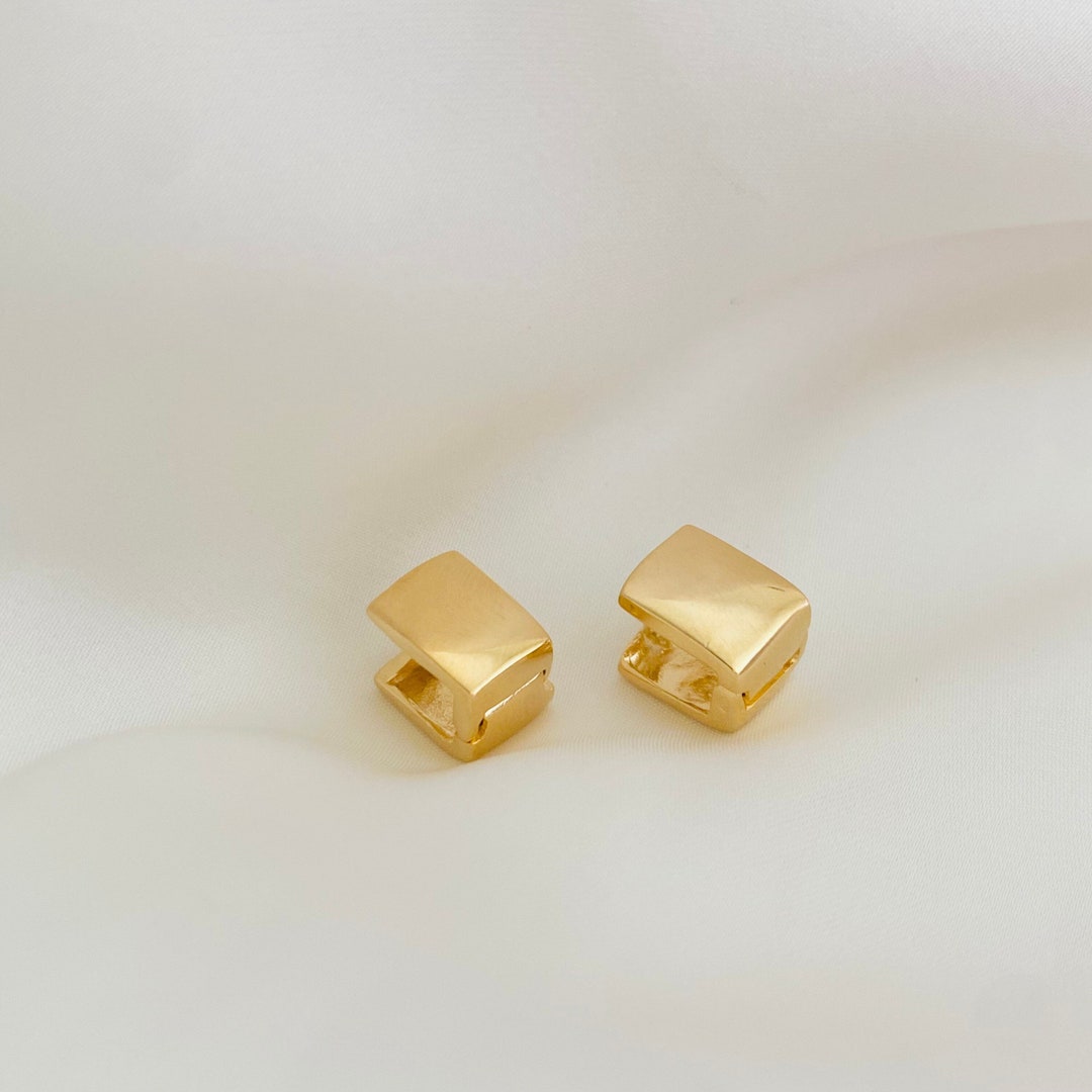 Cube Huggies, Square Huggies, Gold Huggies ,small Hoops, Mini Hoops ...