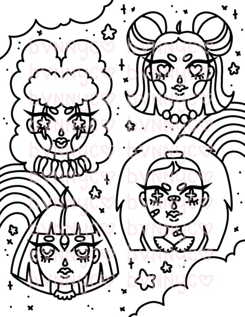 Assorted Coloring Pages PRINTABLE - Etsy