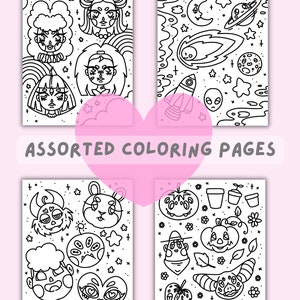 Assorted Coloring Pages PRINTABLE - Etsy