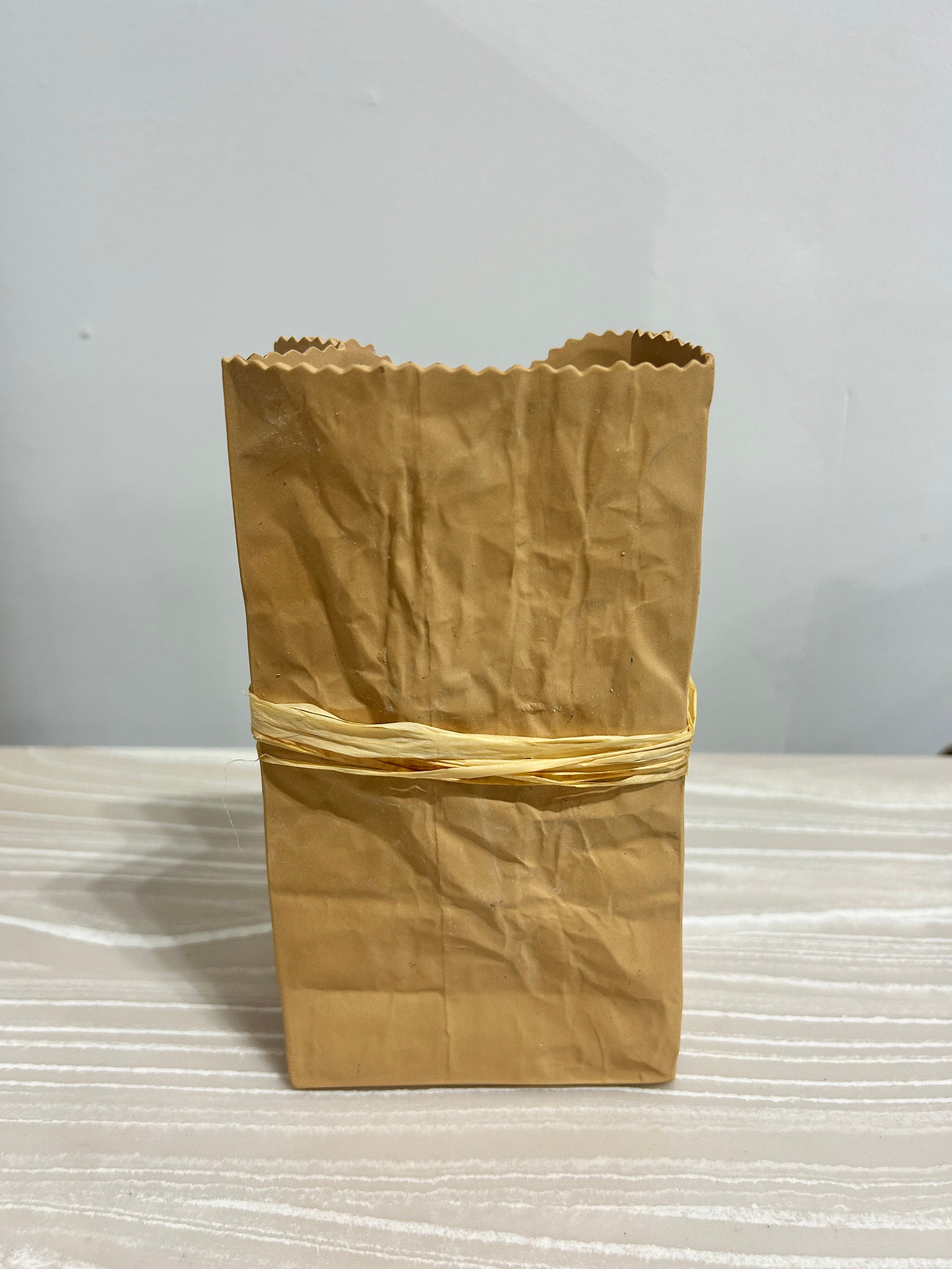 Michael Harvey Kraft Paper Bag Ceramic Vase Vintage - Etsy Canada