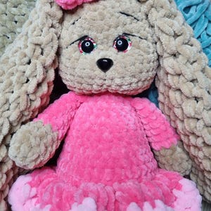 Handmade häkeln Plüschtier Häschen, tolles Geschenk für Baby