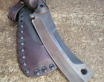 17 &quot;Custom Handmade  Steel D2  (6MM THIKNESS BLADE) Blade Bowie knife With Leather Sheath