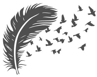 Download Feather Birds Svg Etsy