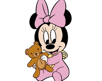 Download Baby Minnie Svg Etsy