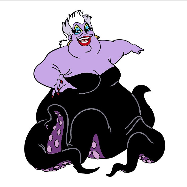 SVG file Ursula Octopus Little Mermaid Princess Disney Clipart Etsy
