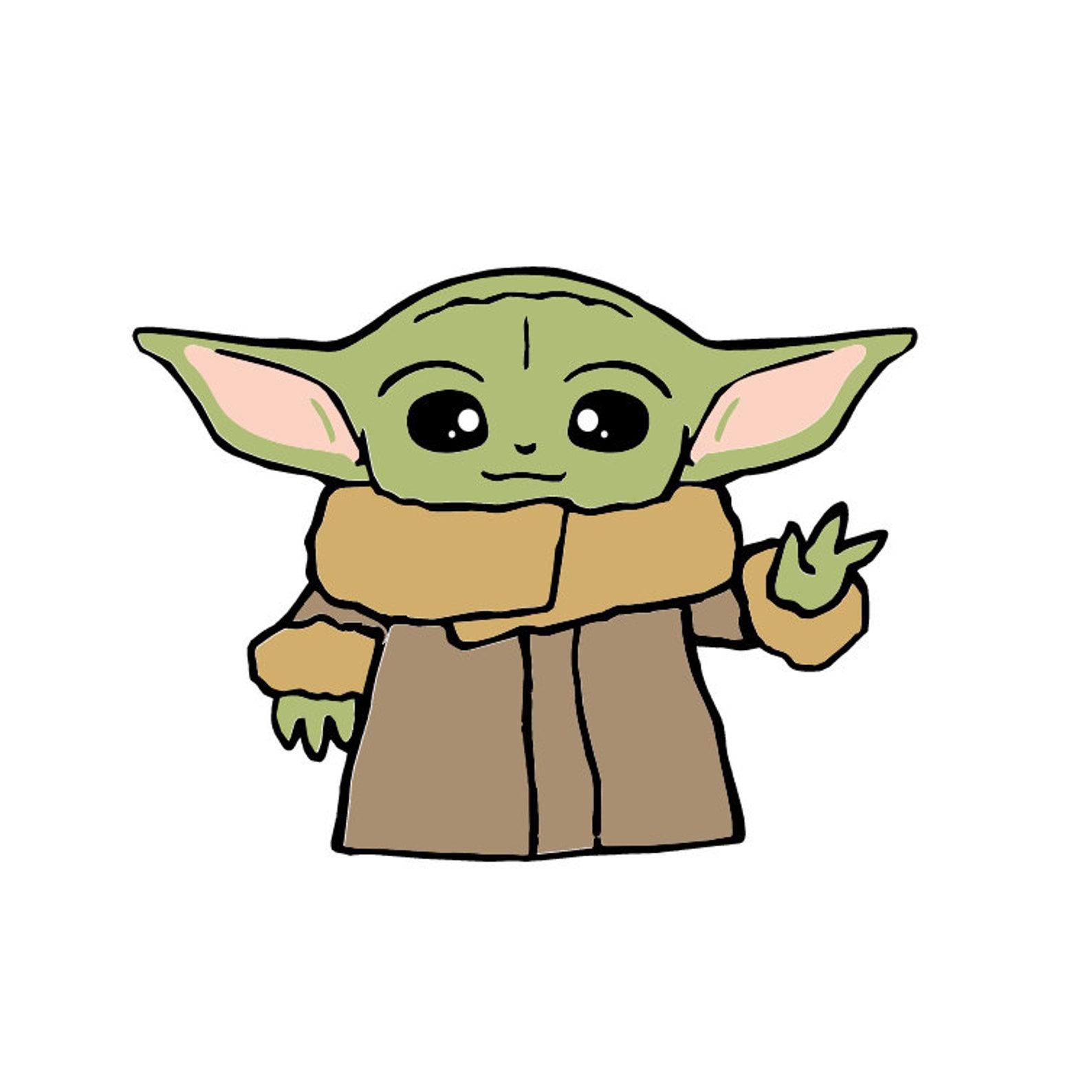 Baby Yoda Svg The Child Svg Mandalorian Baby Yoda Svg Star Wars Svg ...