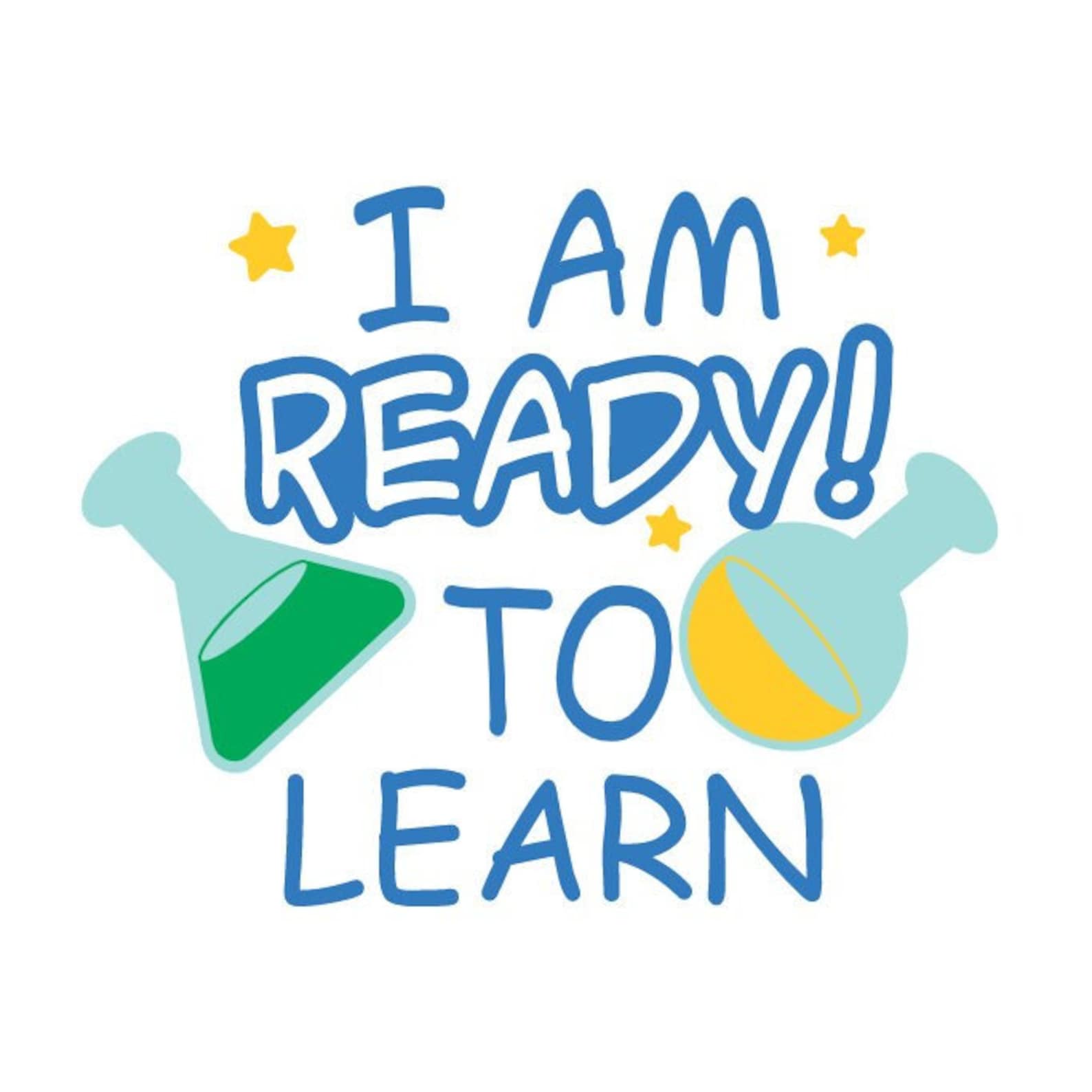 Svg file i am ready to learn back to school science lab etsy