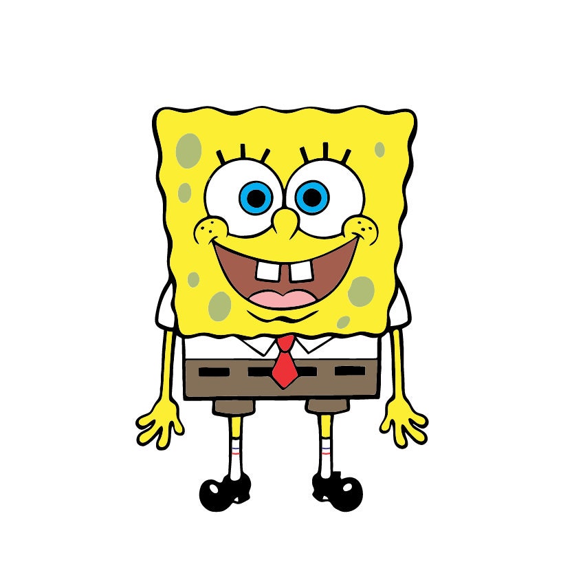 SVG file Full Color SpongeBob SquarePants Nickelodeon Kids Clipart fo…