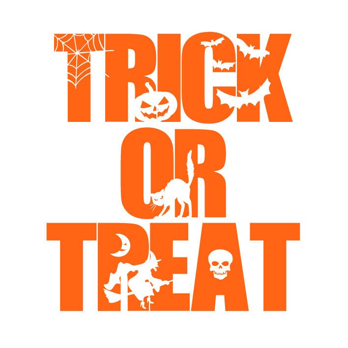 SVG file Full Color Trick or Treat Halloween Fall Autumn Kids Childre…