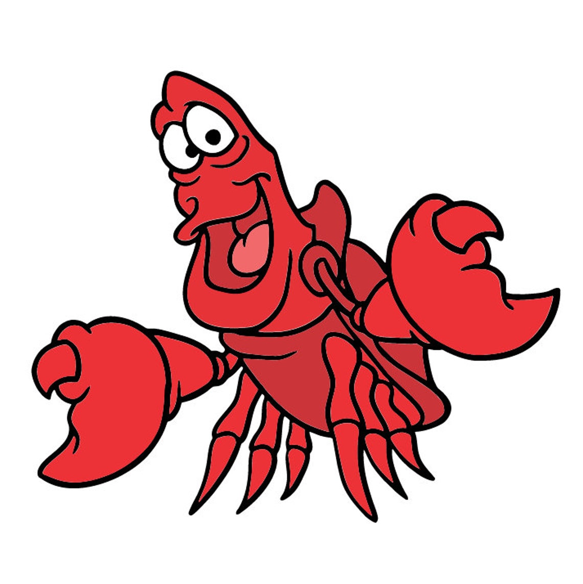 SVG file Sebastian Lobster Little Mermaid Disney Clipart for Etsy