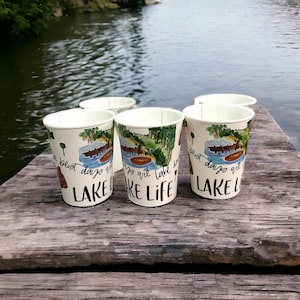 Lake Life or America Reusable Cups