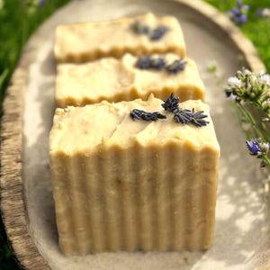 Rustic Lavender Goat Milk and Honey Soap 5.0oz