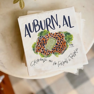Strofinacci o tovaglioli Auburn o Tuscaloosa