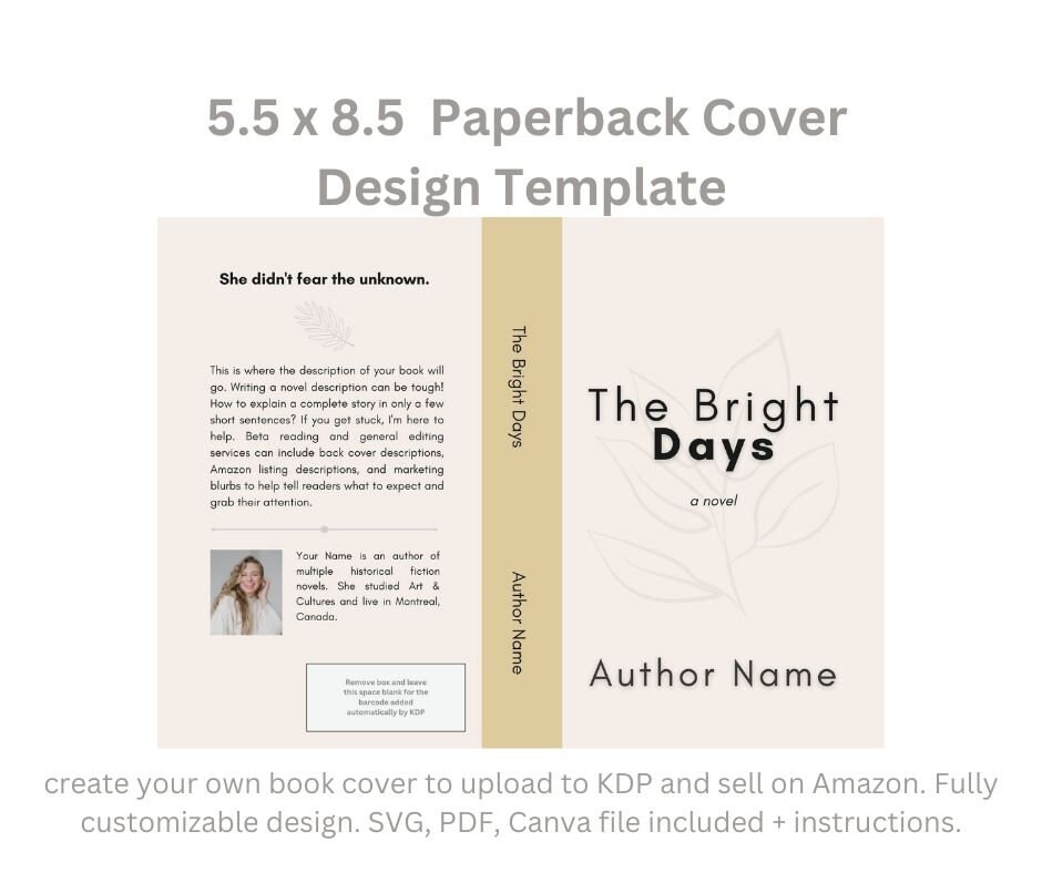 5-5-x-8-5-book-cover-design-template-paperback-250-300-pages-etsy