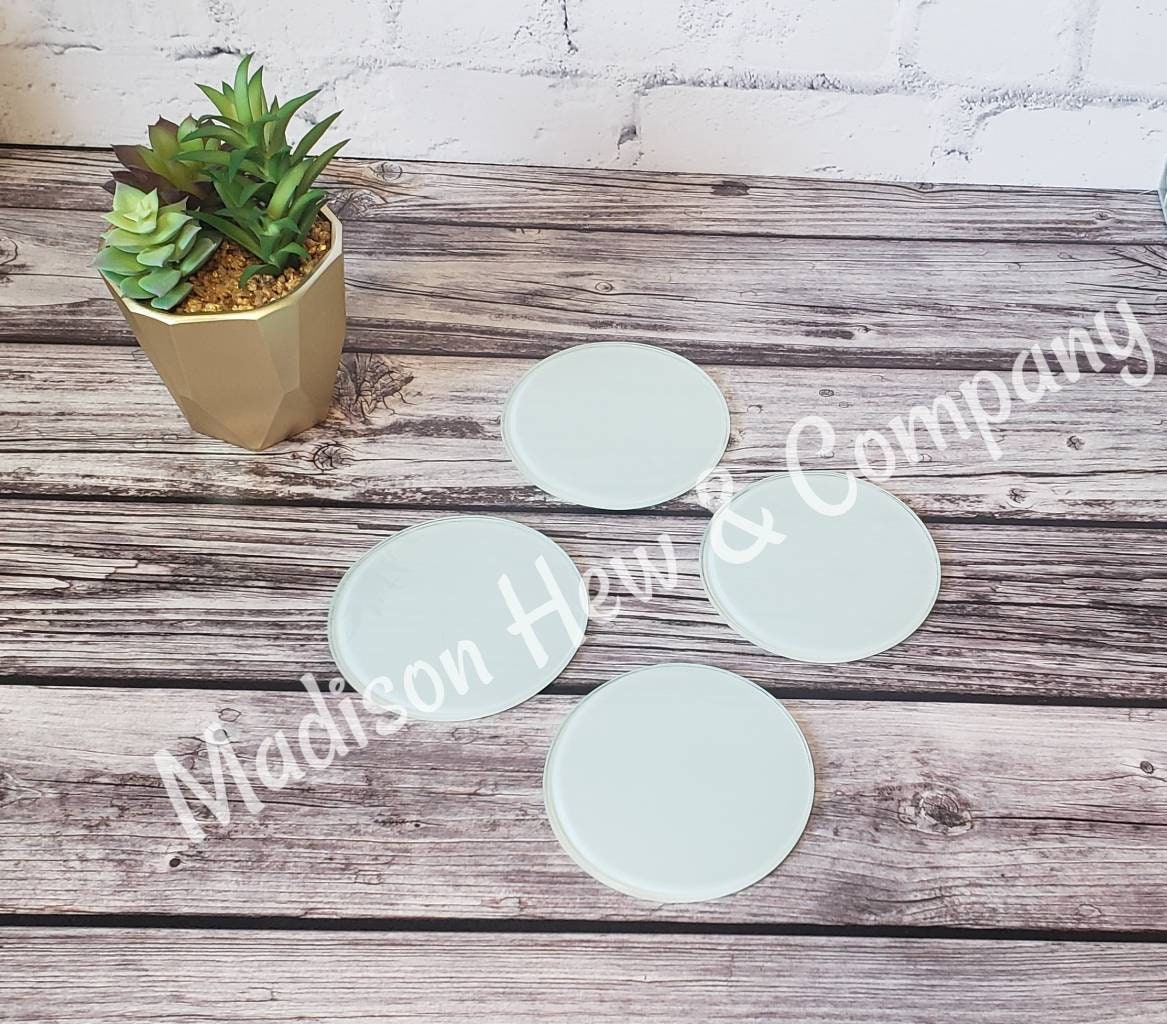 30pcs Sublimation Coasters Blanks Flower Shape