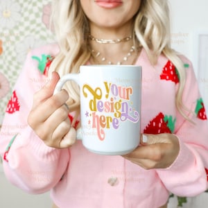 Mug Mockup | Valentines Day Mockup | 15 oz Coffee Mug Mockup | Mug Mockup | White Coffee Mug Mockup | White Mug Mockup | Spring Mockup