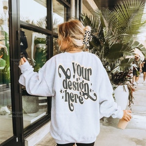 Gildan 18000 Mockup | Gildan Ash Sweatshirt Mockup | Lifestyle Mockup | Gildan Sweatshirt Mockup | Model Mockup | Ash Sweatshirt Mockup