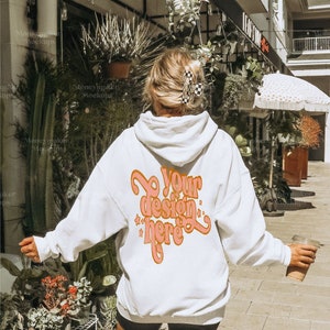 Gildan 18500 Mockup | Gildan White Hoodie Mockup | Lifestyle Mockup | Gildan Sweatshirt Mockup | Model Mockup | White Hoodie Mockup