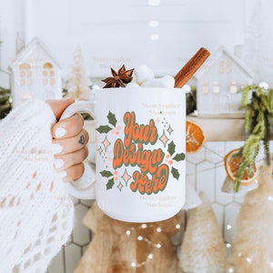 Christmas Mug Mockup | Christmas Mockup | 15 oz Coffee Mug Mockup | Mug Mockup | White Coffee Mug Mockup | White Mug Mockup | Holiday Mug