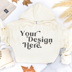 Bone Independent Trading Company SS4500 Mockup | Fall Hoodie Mockup | Autumn Mockup | Fall Shirt Mockup | Fall Mockup | Halloween Mockup