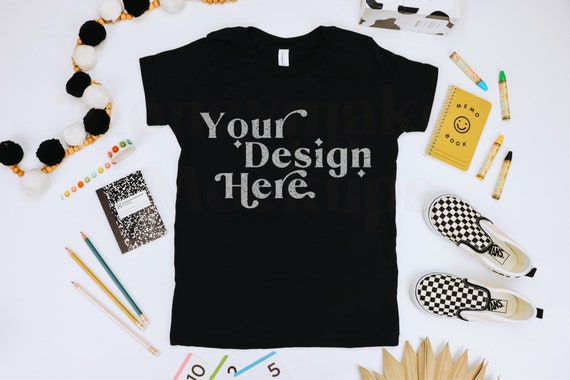 Kids Shirt Mockup | Bella Canvas 3001Y Mockup | Bella Canvas Youth Shirt | Back To School Mockup | Kids T-Shirt Mockup | Kids tshirt Mockup