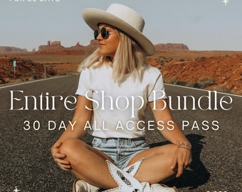 Whole Shop Bundle 30-Tage-All-Access-Pass | Bella Canvas 3001 Bündel | Gildan 18000 Bündel | Shirt Mockup Bundle | Tasse Mockup Bundle