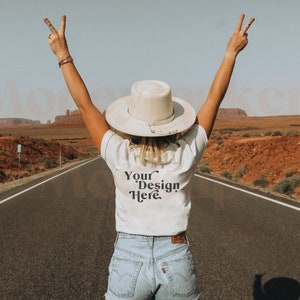 Bella Canvas 3001 Mockup | Bella Canvas White Shirt | White Shirt Mockup | Lifestyle Mockup | Model Mockup | Boho Mockup | Nature Mockup